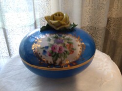 Herendi Rose with Fond Painting, Bonbonier