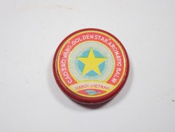 Retro Vietnám balzsam doboz tégely - Cao Sao Vang Golden Star Aromatic Balm Hanoi Vietnam - 1970-es