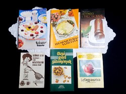 6 db régi szakácskönyv / füzet