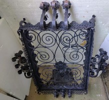 Special twelve-arm wrought iron chandelier