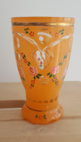 Narancssárga biedermeier pohár