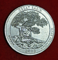 2013.  Great Basin emlék USA negyed dollár (459)