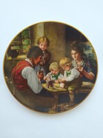 Bareuter porcelán - Bradex sorszámozott gyűjteményes falitnyér (Franz Defregger)