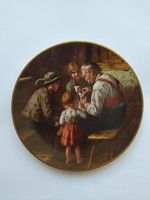 Bareuter porcelán - Bradex sorszámozott gyűjteményes dísztányér  (Franz Defregger)