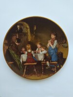 Bareuter porcelán - Bradex sorszámozott gyűjteményes dísztányér (Franz Defregger)