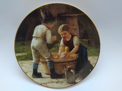 Schirnding porcelán - Bradex sorszámozott gyűjteményes dísztányér (Gustav Igler)
