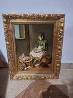 Cserhalmi Eszter  30x40 cm olaj farost