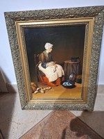 Cserhalmi Eszter  30x40 cm olaj farost