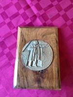 Lenin bronz plakett.