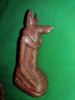Antik Egyiptom kézzel faragott homokkő ANUBISZ szobor 15 cm a képek szerint
