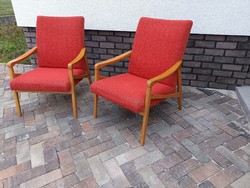 Retro cseh Csehszlovák Jiri Jiroutek fotel MID century