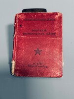 Magyar Kommunista Párt tagsági könyv