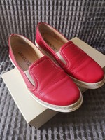 Lasocki piros bőr cipő 38 as