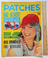 Patches 1984/6/16 Rick Springfield + Marilyn poszterek Duran Revillos