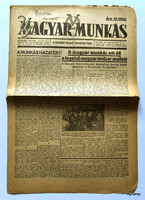 1941 október 18  /  MAGYAR MUNKÁS  /  Újság - Magyar /   Ssz.:  28016