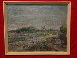 Erdélyi Mihály Szeged, 1884 - 1972, Szeged Dorozsmai alföldi tájfestmény