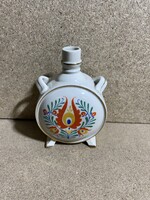 Drasche porcelán kulacs népi motívummal, 9 x 13 cm-es. 3736