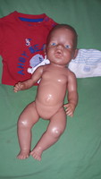 Eredeti, ZAPF Creation D-8633 ROEDENTAL pisilős újszölött játék baba 45 cm a képek szerint