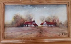 Szentmihályi –  jelzett festmény