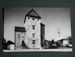 Képeslap,Simontornya,vár látkép,részlet, 1986-
