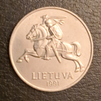 Litvánia 2 Cent 1991 (1159)