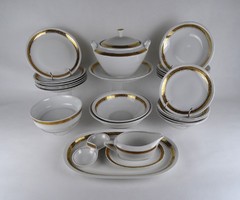 1T257 Aranyozott Alföldi porcelán étkészlet 6 személyes