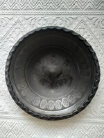 Fekete karcagi falitányér