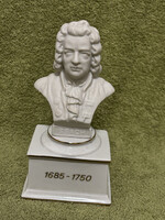 J.S. Bach porcelán mellszobor