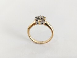 14k. 7pcs. Diamond, Brilliant-cut CHRIST Women's Gold Ring (No.: 36)