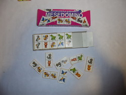 Retro mesedominó játék - 28 darabos komplett készlet