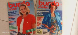 Burda German-language fashion magazine - 1986.05. And 1989.04. Numbers