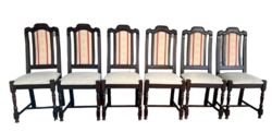 WAREHOUSE CLEARANCE WEEK! Six antique-style upholstered chairs in one set