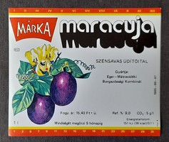 Ital címke - Márka maracuja (Eger-Mátravidéki Borgazdasági Kombinát)