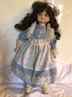 MŰVÉSZBABA - AJÁNLATOT VÁROK - 40 x 20 cm - PORCELÁN - MINŐSÉGI - NÉMET