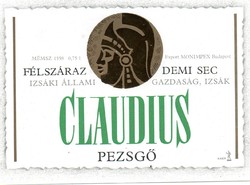 Boros címke: Izsáki Claudius.