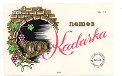 Boros címke: Szeged Nemes Kadarka.