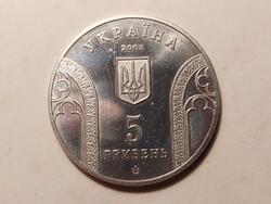 ! 5 hrivnya 2001 emlékérem Cu Ni - 746