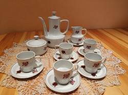 Hollóházi porcelán mokkás készlet