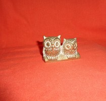 Sárgaréz bagolypár szobor