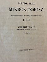 Bartók Béla MIKROKOZMOSZ Zongoramuzsika a kezdet legkezdetétől I. füzet Zeneműkiadó Budapest