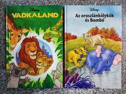 2 db  Disney mesekönyv. Vadkaland, Az oroszlánkölyök és Bombó. Egmont 2006.