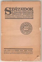 Domanovszky: Századok 1919