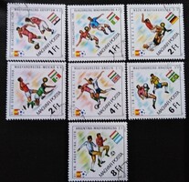 PS3503-9 / Magyarország 1982 Labdarúgó VB bélyegsor pecsételt