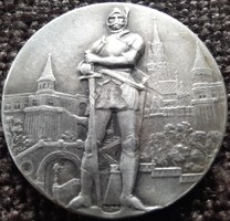Magyar Vívó Szövetség vidéki bajnokságok 1937 Tőr ll. Csapat .  29 mm  12,5gramm . Ag Ezüst