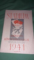 1941. A STÁDIUM nyomdai R.T. őszi és karácsonyi könyv katalógusa a képek szerint