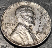 Amerikai Egyesült Államok 1 cent,  ﻿Kalászos penny, Lincoln 1943.