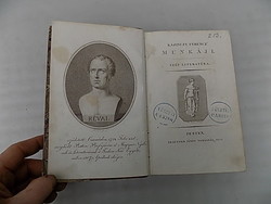 Kazinczy Ferencz' Munkáji. I. (Szép literatúra) - Szívképző Regék , Paramythek (Pest,1814,Trattner