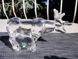 SVÉD ÜVEG RÉNSZARVAS, ORREFORS
