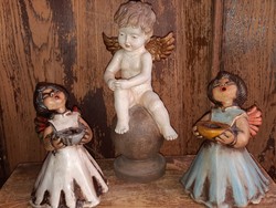 Bozner Engel Thun kerámia gyertyatartó 20 cm x