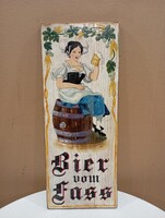 Festett, fa tábla-sörös